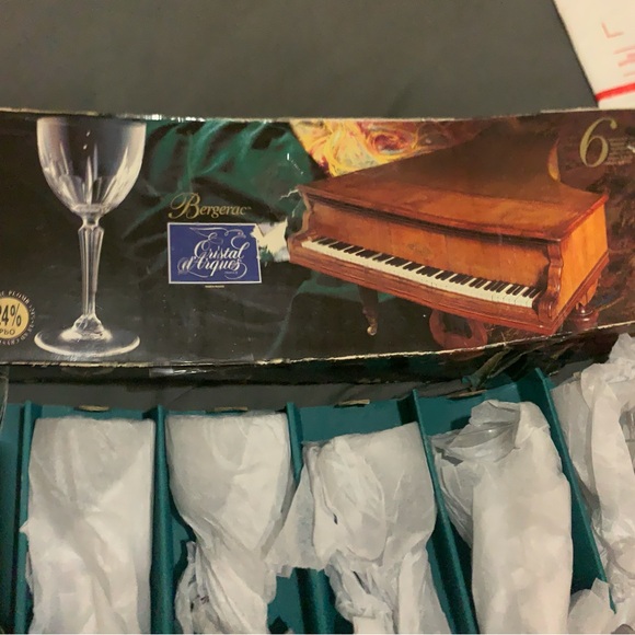 EUC or possibly Never used BERGERAC CRISTAL D'ARQUES CRYSTAL SHERRY GLASSES - Picture 7 of 7